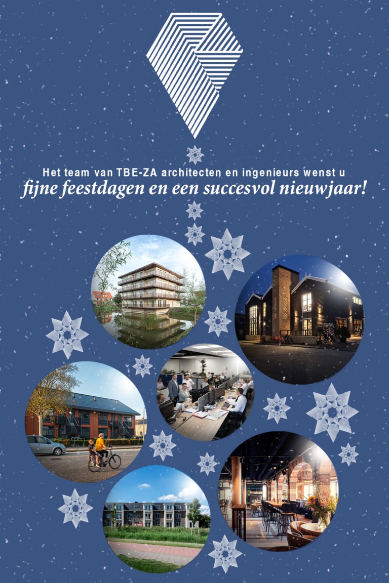 Het team van TBE-ZA architecten en ingenieurs wenst u fijne feestdagen en een succesvol nieuwjaar!🎄🍾